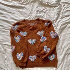 Women’s Plus Heart Valentines Sweater